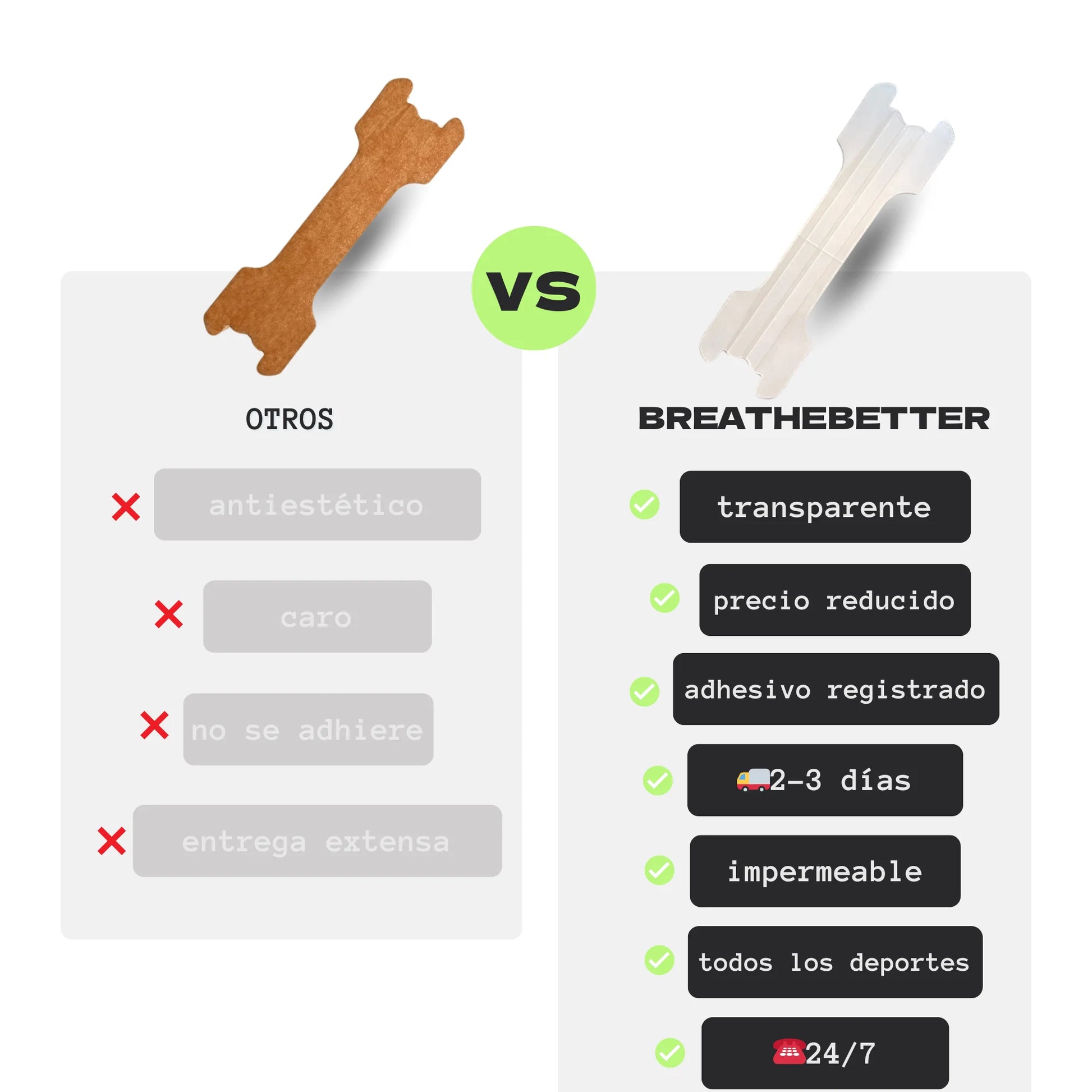Tiras nasal BreatheBetter